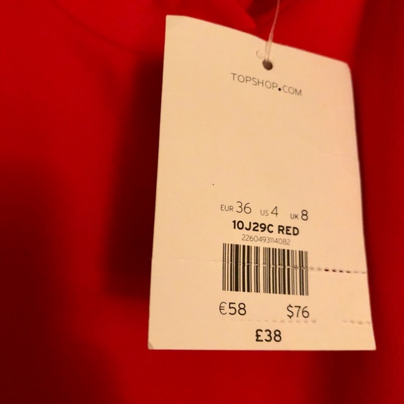 Stunning Topshop Red Minidress - Picture 7 of 7